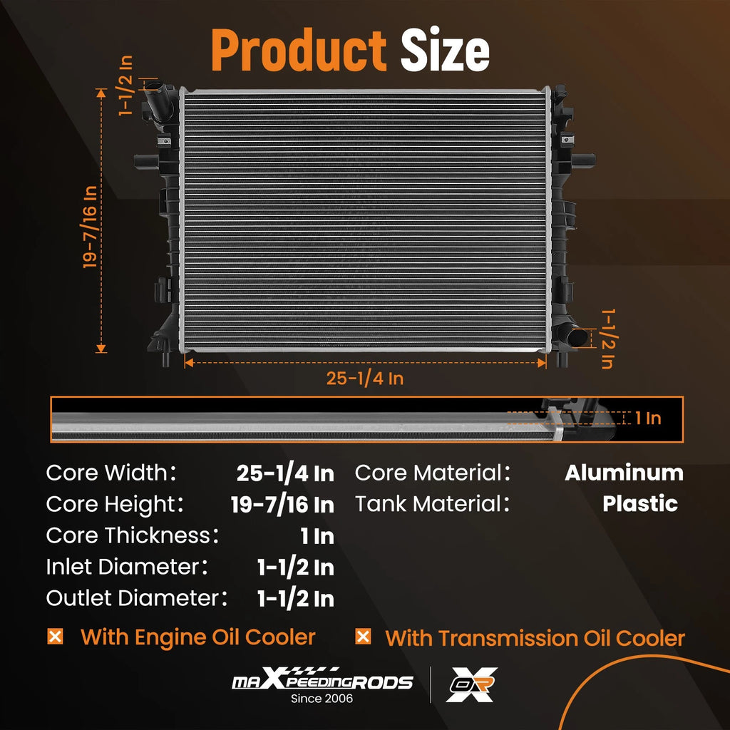Radiator for Ford Crown Victoria Grand Marquis (2006–2011)