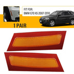 2X Side Marker Reflector Bumper Amber for BMW X5 (2007–2010)
