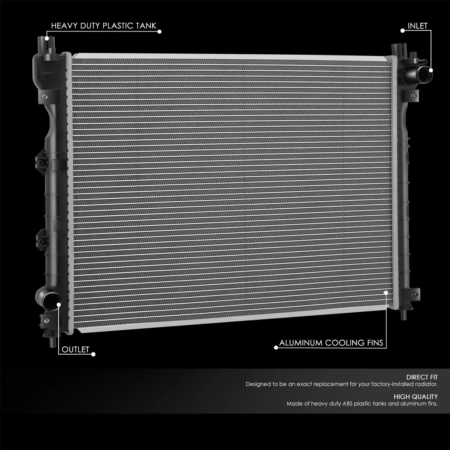 OE Style Aluminum Core Radiator for Land Rover Freelander (2002–2006) DPI2870