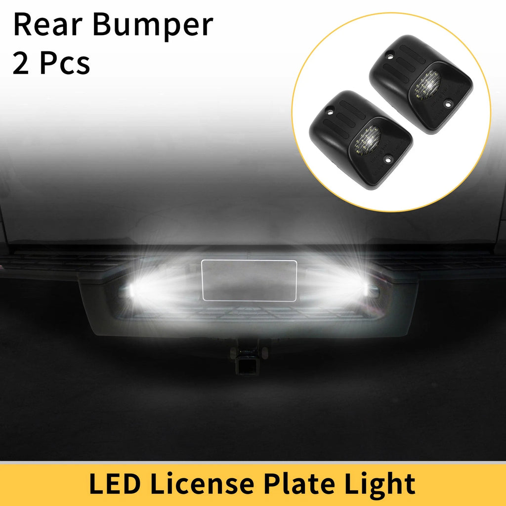2X License Plate Light Tag Lamp for Toyota Tacoma (1995–2004) Clear Lens
