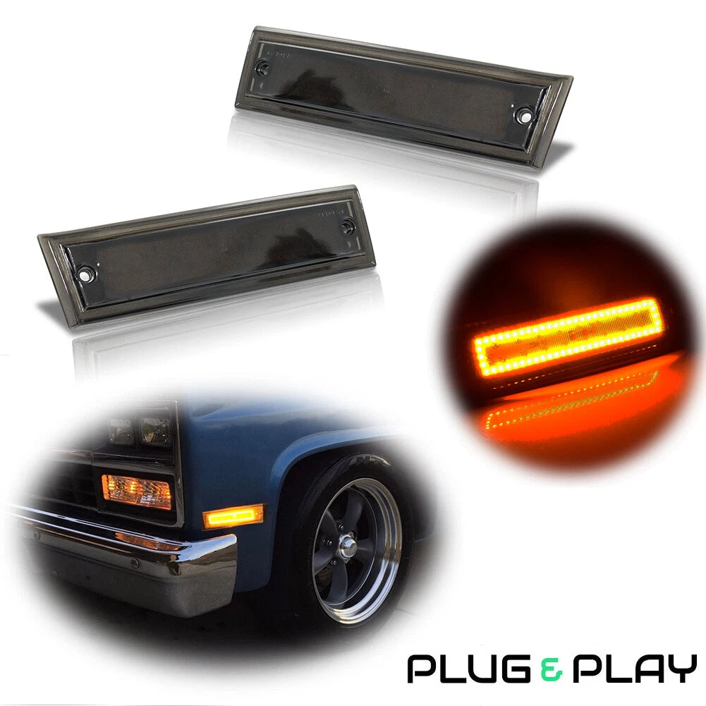 2X Amber LED Side Marker Lights for Chevrolet GMC Blazer Jimmy Suburban