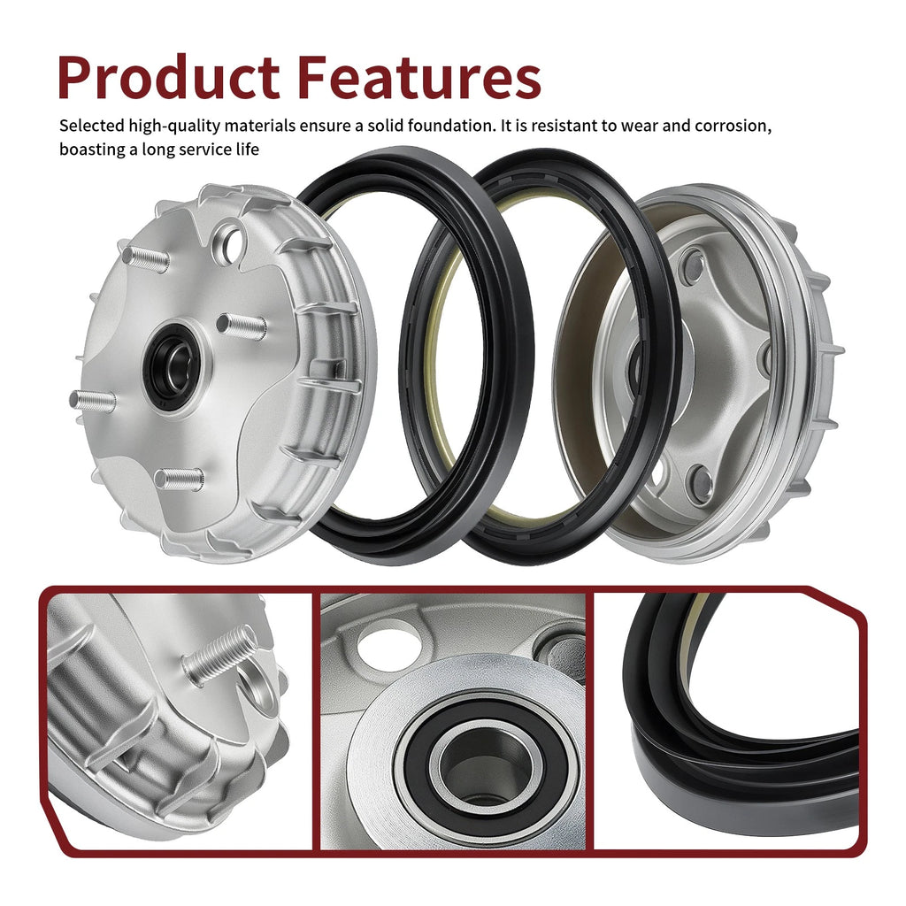 Front Brake Drum & Seal for Honda ATV Rancher 350 TRX350TM TRX350TE (2000–2006)