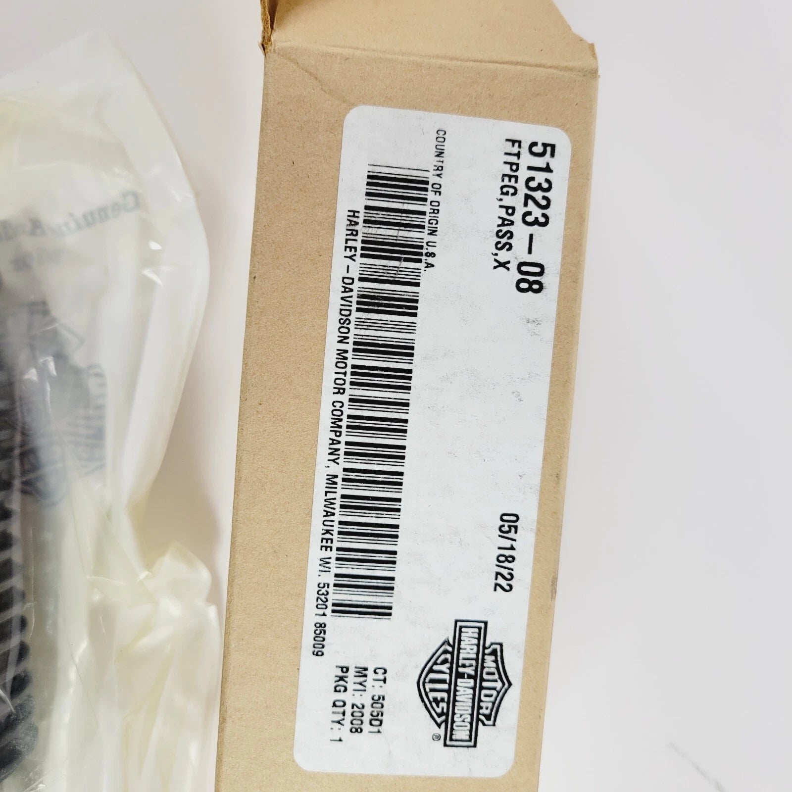 Rubber Footpeg for Harley Softail XL (2008–2023) 51323-08