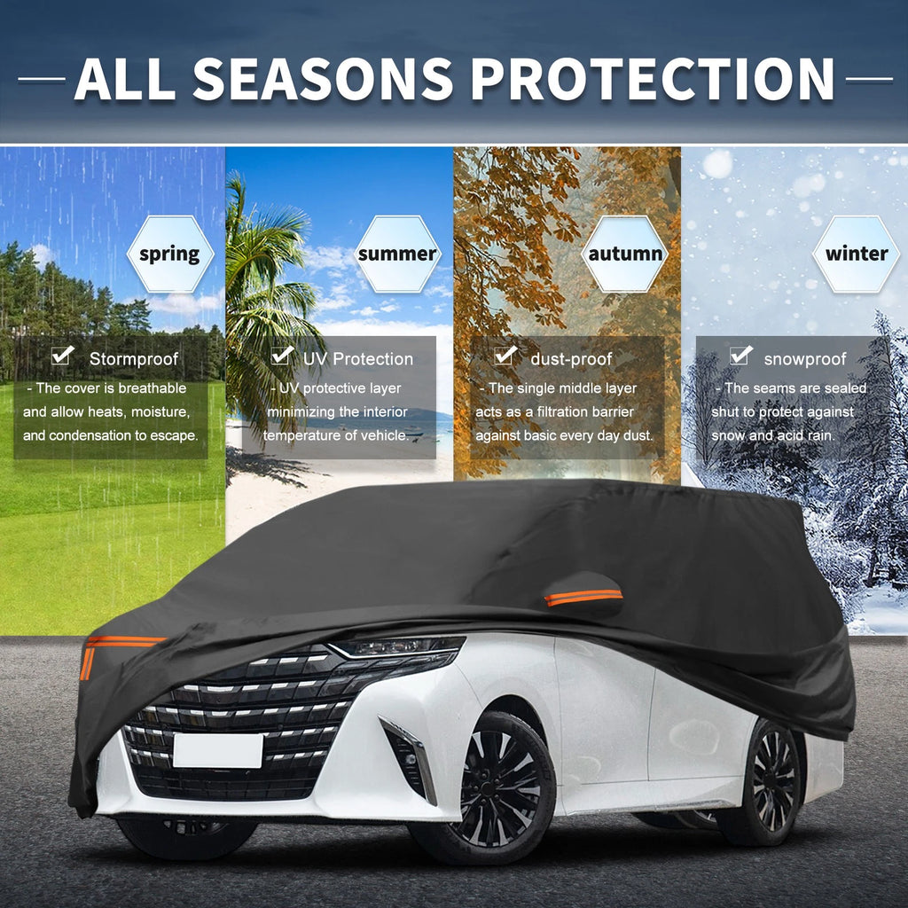 Waterproof Car Cover for Toyota Alphard (2015–2023) with Zipper