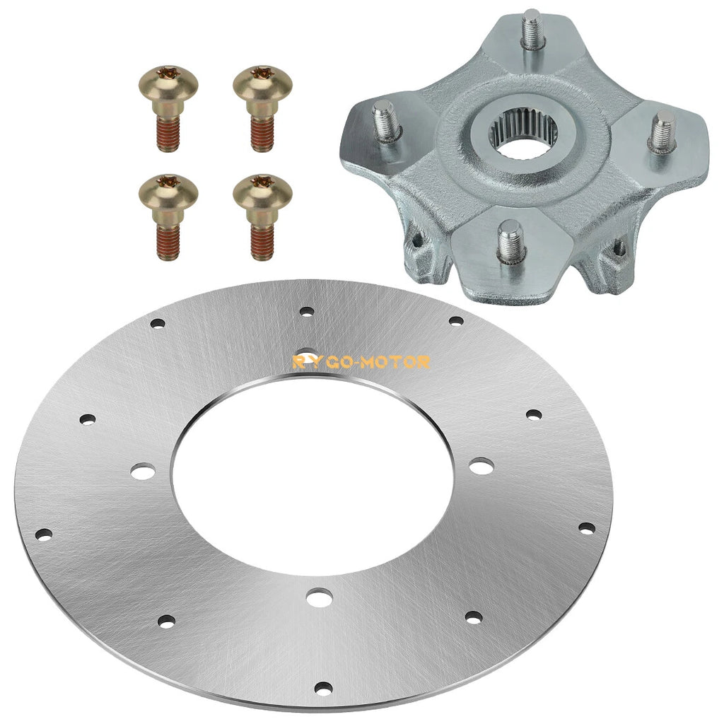 Front Wheel Hub & Brake Rotor Disc for Arctic Cat 250 300 400 450 500 550 650 700 (2000–2023)
