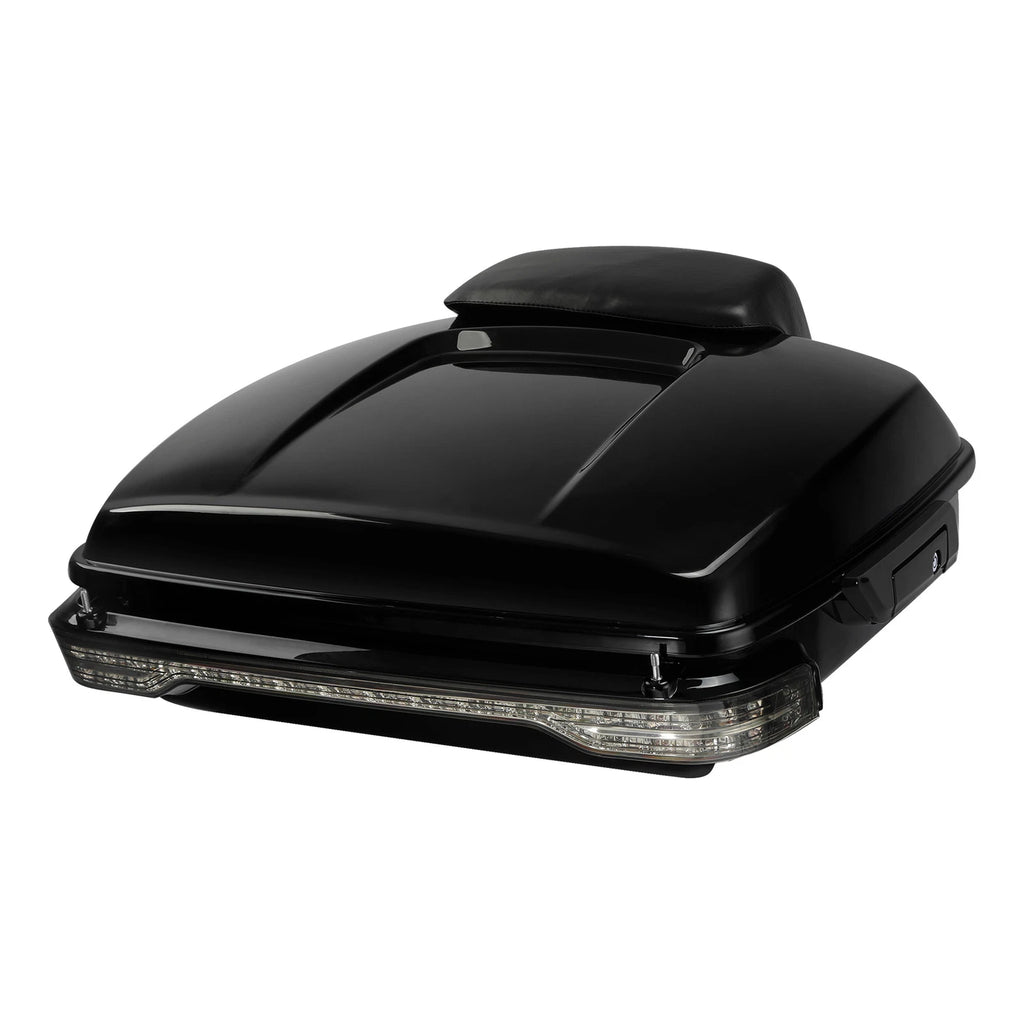 Chopped Trunk Backrest Pad & LED Tail Light for Harley Road Glide (2014–2025)