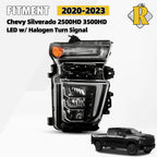 LED Headlight for Chevy Silverado 2500HD 3500HD (2020–2023) Right Side
