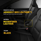 Armrest Center Console Lid Cover for Acura TL (2009–2014) Microfiber Leather Black