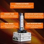 2X D3S 6000K HID Xenon Headlight Bulbs for OEM (42403, 42302, 66340, 66340HBI)