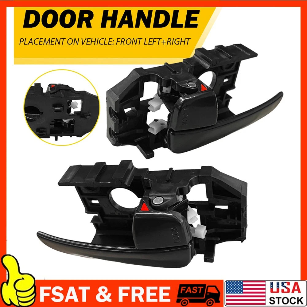 Interior Door Handle for Hyundai Elantra (2001â2006) Black Plastic
