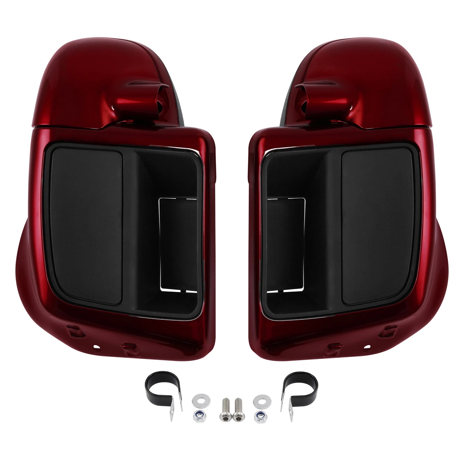 Lower Vented Fairings for Harley Street Road Glide (2014–2025) Velocity Red Sunglo