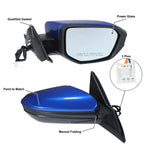 3 Pin Right Side Exterior Door Mirror Assembly for Honda Civic (2016–2021)