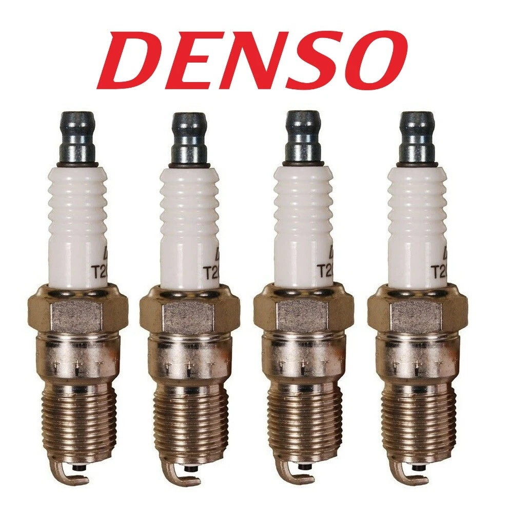 Set of 4 Gap 0.060 Spark Plugs Denso for Ford Escort Mustang Mazda (1990–2003)