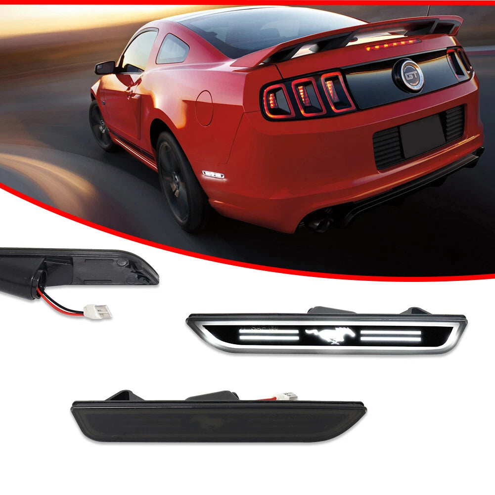 Rear Side Marker Lights for Ford Mustang (2010–2014) - Brilliant White