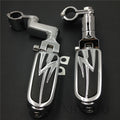 1.5" Flame Foot Peg Clamps for Harley Sportster 883 1340 XL1200 (1986–2023)