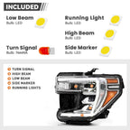 LED Headlight w/ Halogen Turn Signal for GMC Sierra 1500 (2019–2022)