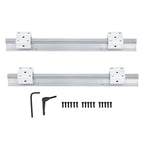 2X SBR16 Linear Shaft Rail Guide with 4 SBR16UU Sliders for Universal Use