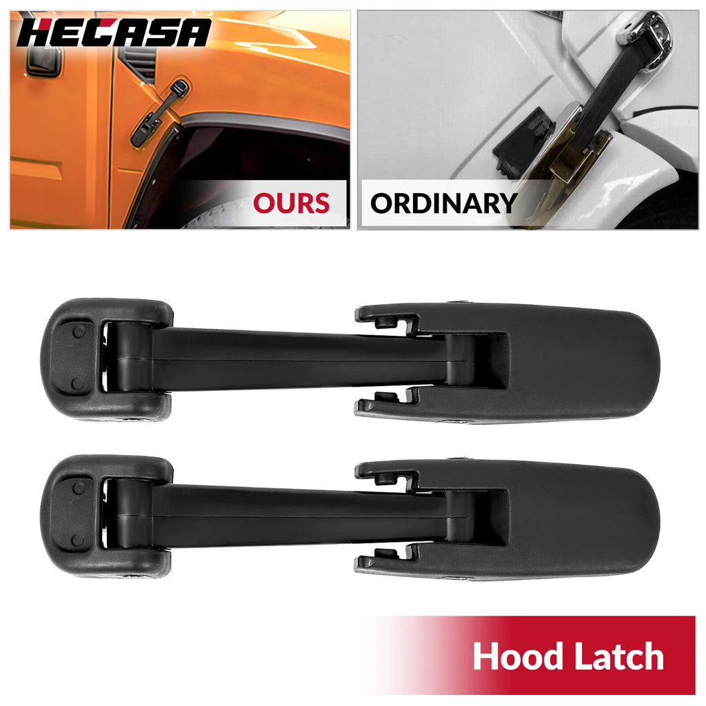 2Pcs Hood Latch for Hummer H2/Chevy Kodiak/GMC TopKick (2003–2009)