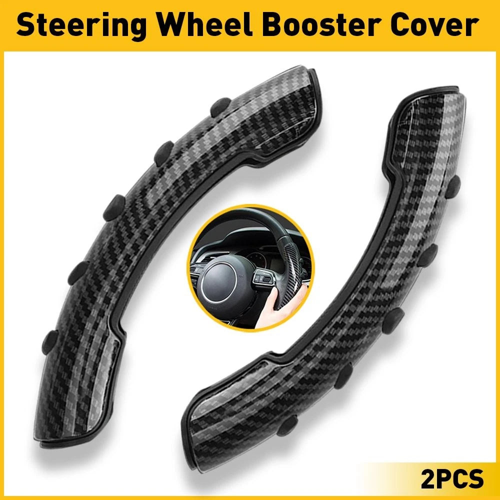 Steering Wheel Booster Cover for Universal Cars (Carbon Fiber)