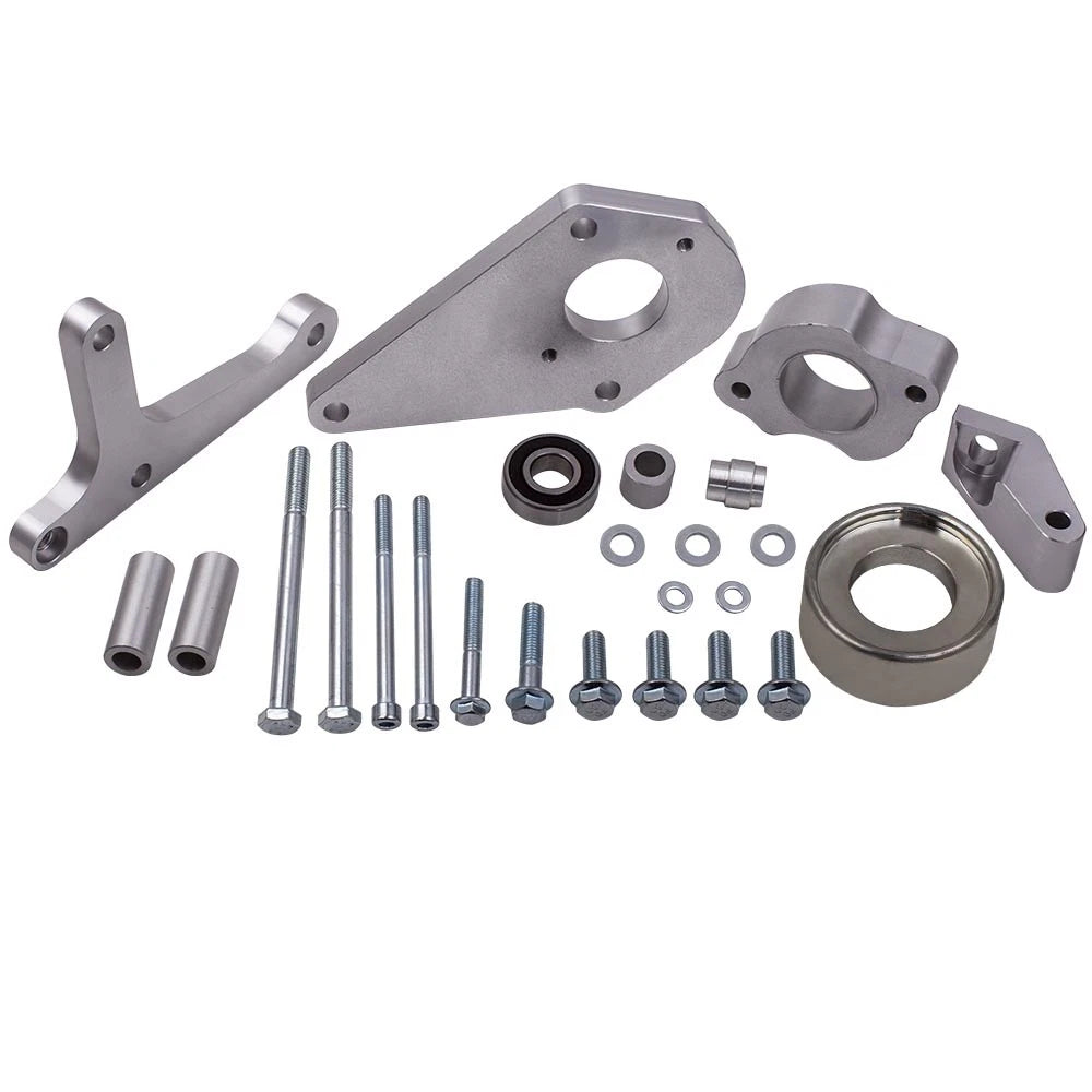 Low Mount Alternator Power Steering Pump Brackets for LS1 LSX LS6 (2000-2006)