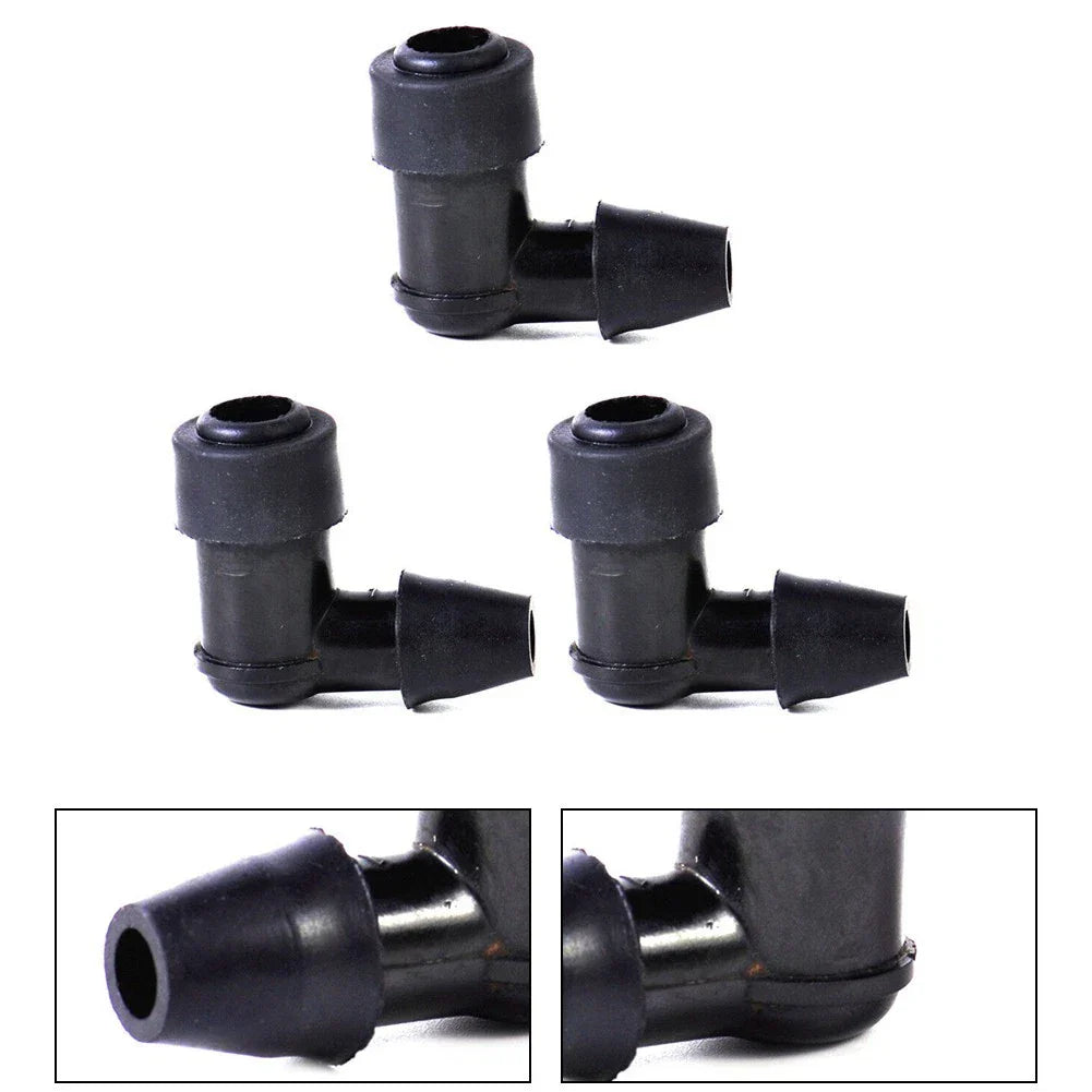 3 Pcs 90 Degree Non Resistor-Plug Cap Covers for Motorcycle Bike ATV