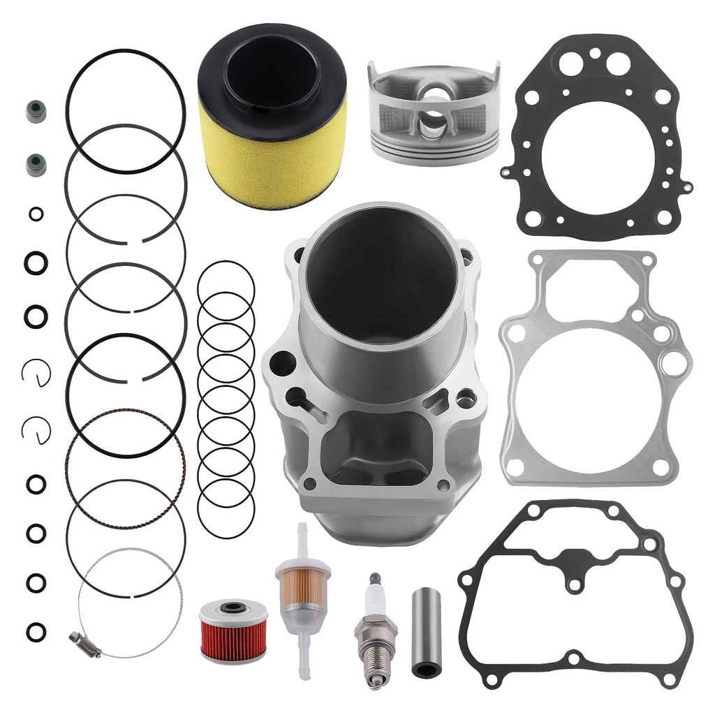 Top End Rebuild Kit with Cylinder Piston Gasket for Honda Rancher TRX420 (2007–2020)