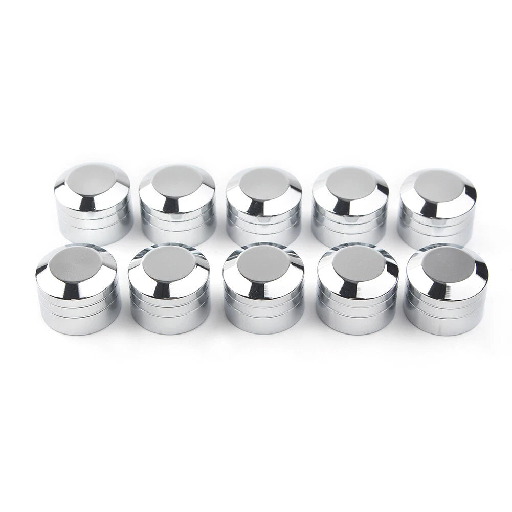 CNC Inner 9mm Motor Bolt Topper Caps Cover for Harley (Chrome)