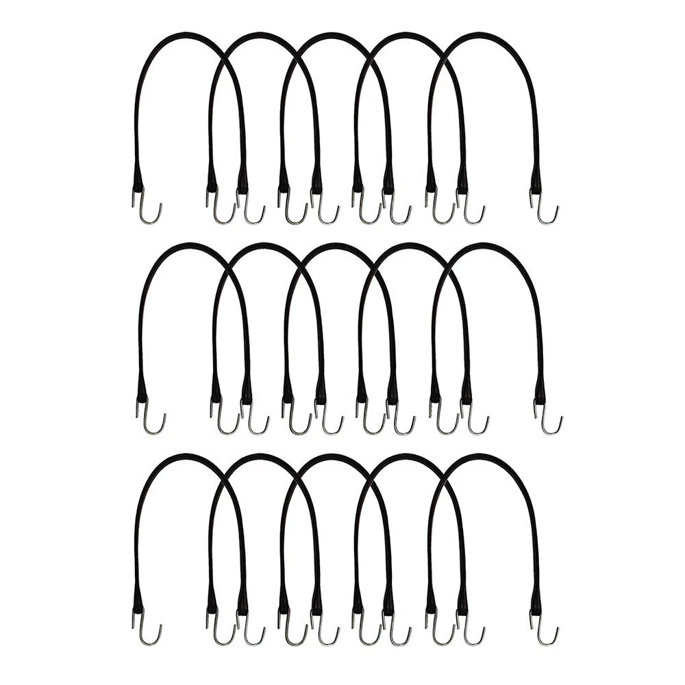 15 Pack 21" Natural Rubber Bungee Strap for Truck & Trailer (N/A)