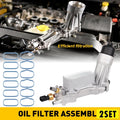 Set of 2 Aluminum Oil Filter Housing for Jeep Dodge Chrysler Ram (2011–2016)