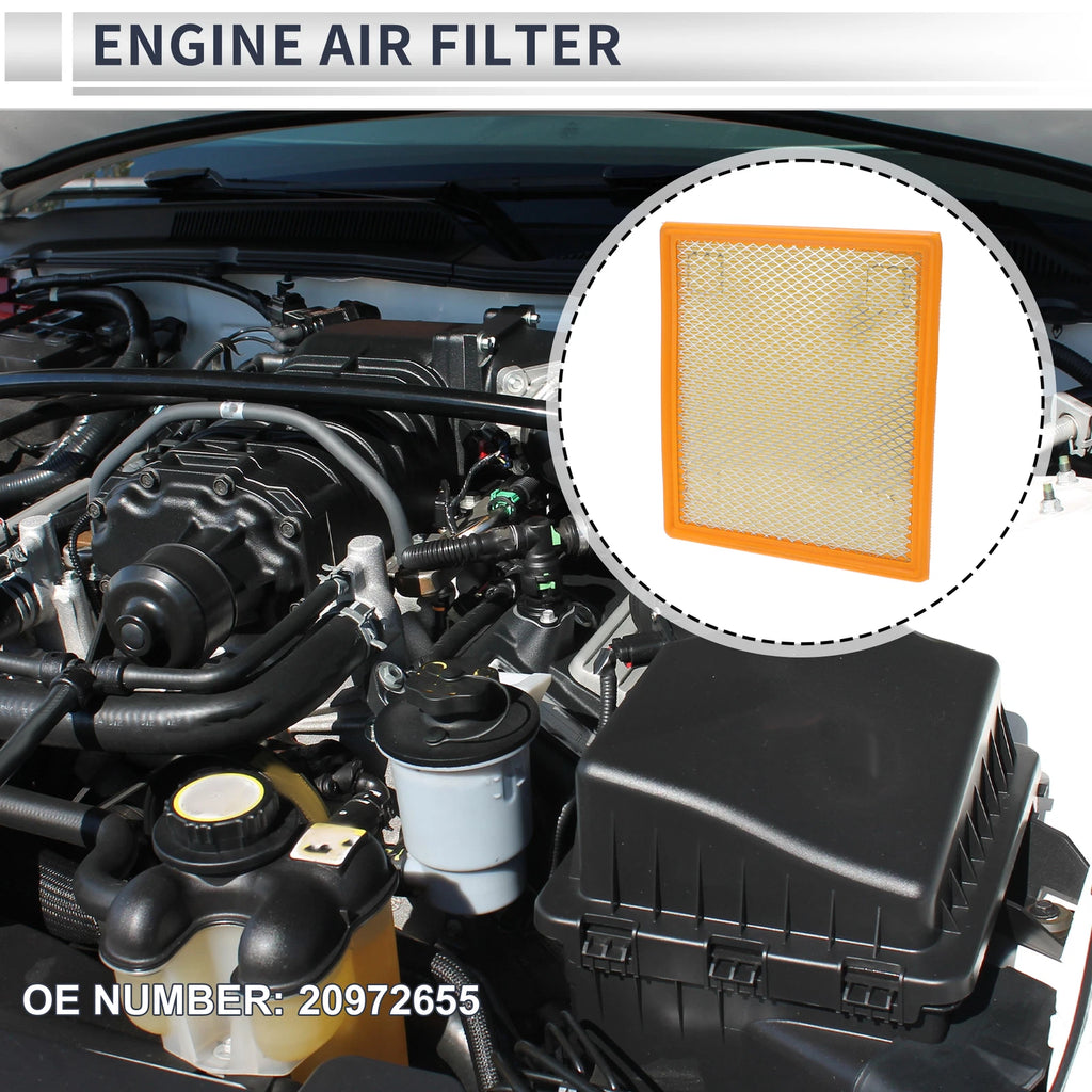 Air Filter No. 20972655 for Chevrolet Malibu 2.0L (2013–2015)