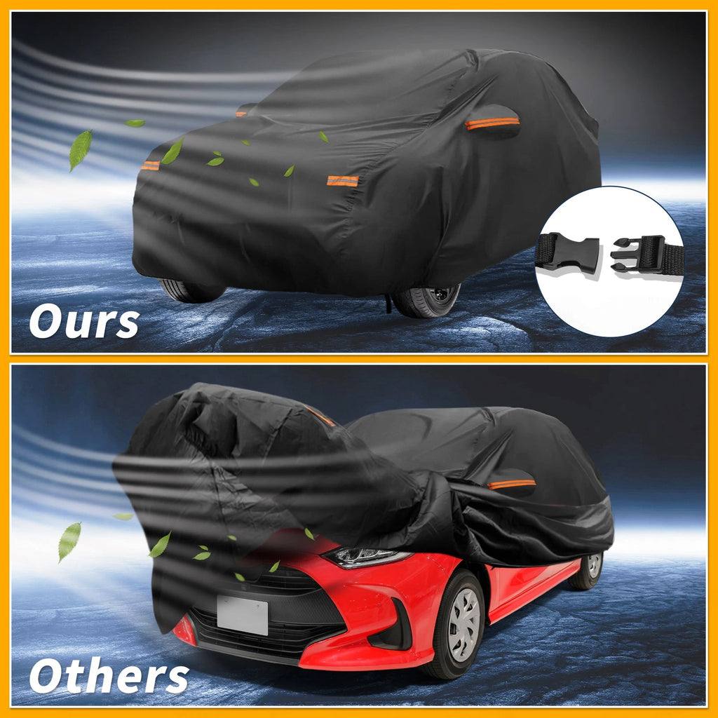 Waterproof All Weather Car Cover for Toyota Yaris (190T-PU)