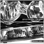 Right Black Housing Headlight Lamp for Chevy Avalanche Suburban Tahoe (2007–2014)