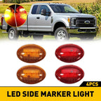 Set of 4 LED Dually Bed Fender Marker Lights for Ford F350 (1999–2010)