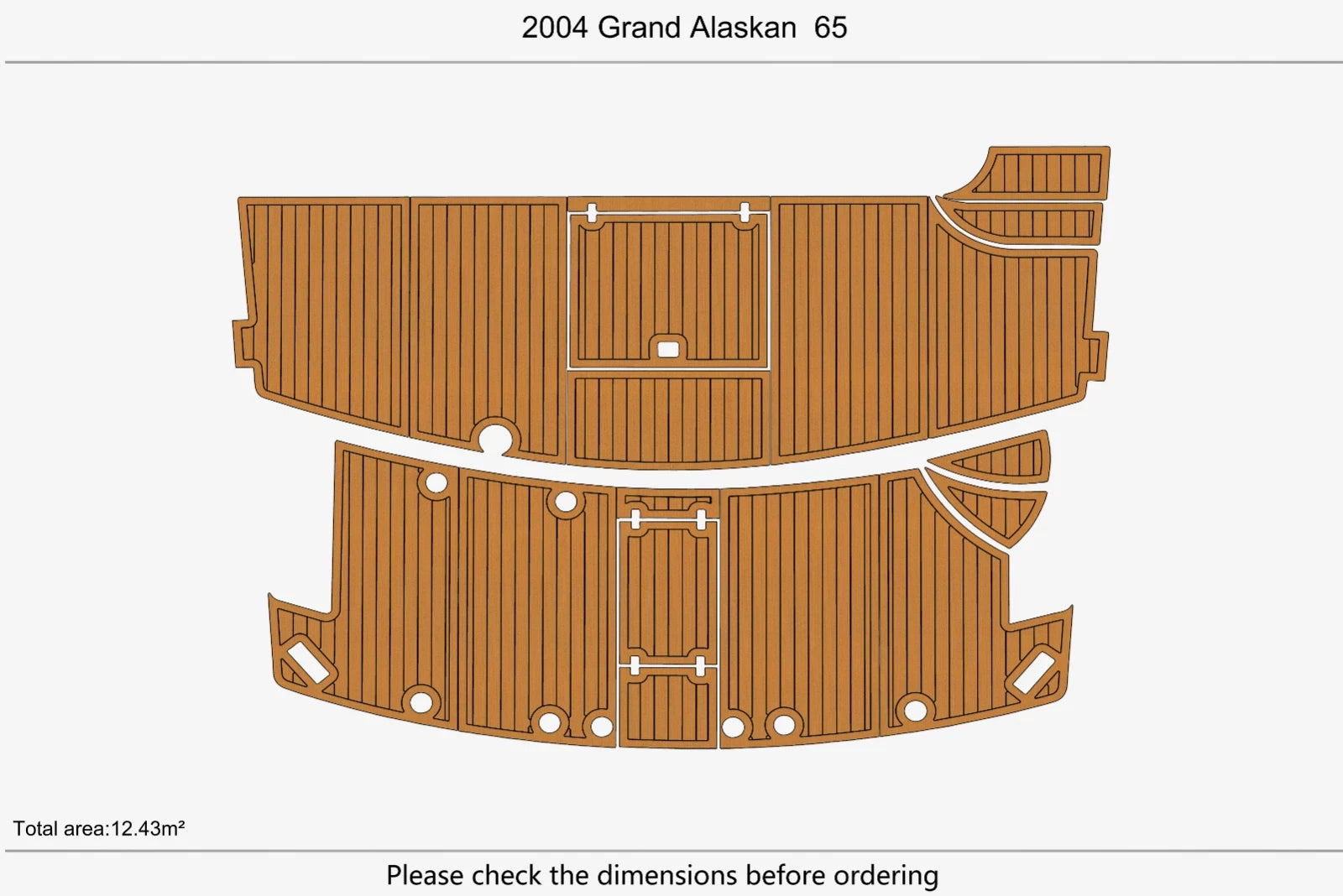 EVA Foam Flooring Pads for Grand Alaskan 65 (2004)