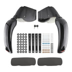 Universal Motorcycle Saddlebags with Turn Signals for Yamaha Suzuki Kawasaki