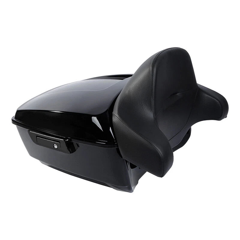 2X Black King Trunk Backrest Mount Rack for Harley Electra Glide (1997–2008)