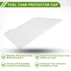 Fuel Tank Door Cap for Ford Transit Custom (2012–2016) White