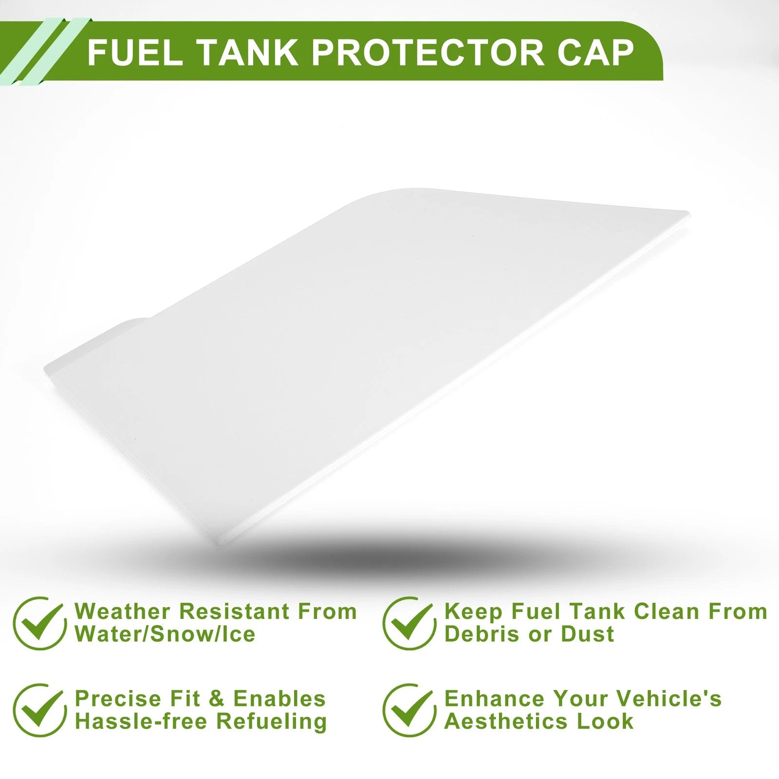 Fuel Tank Door Cap for Ford Transit Custom (2012–2016) White