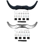 Chrome/Black Front Windshield Trim for Harley Road Glide FLTR (2004–2013)