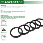 Set of 5 Oil Seal Rotary Shaft Seal NBR Rubber 50x58.6x5.3mm