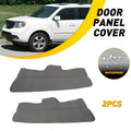 2X Front Door Panel Leather Covers Trim Gray for Honda Pilot (2009–2015)