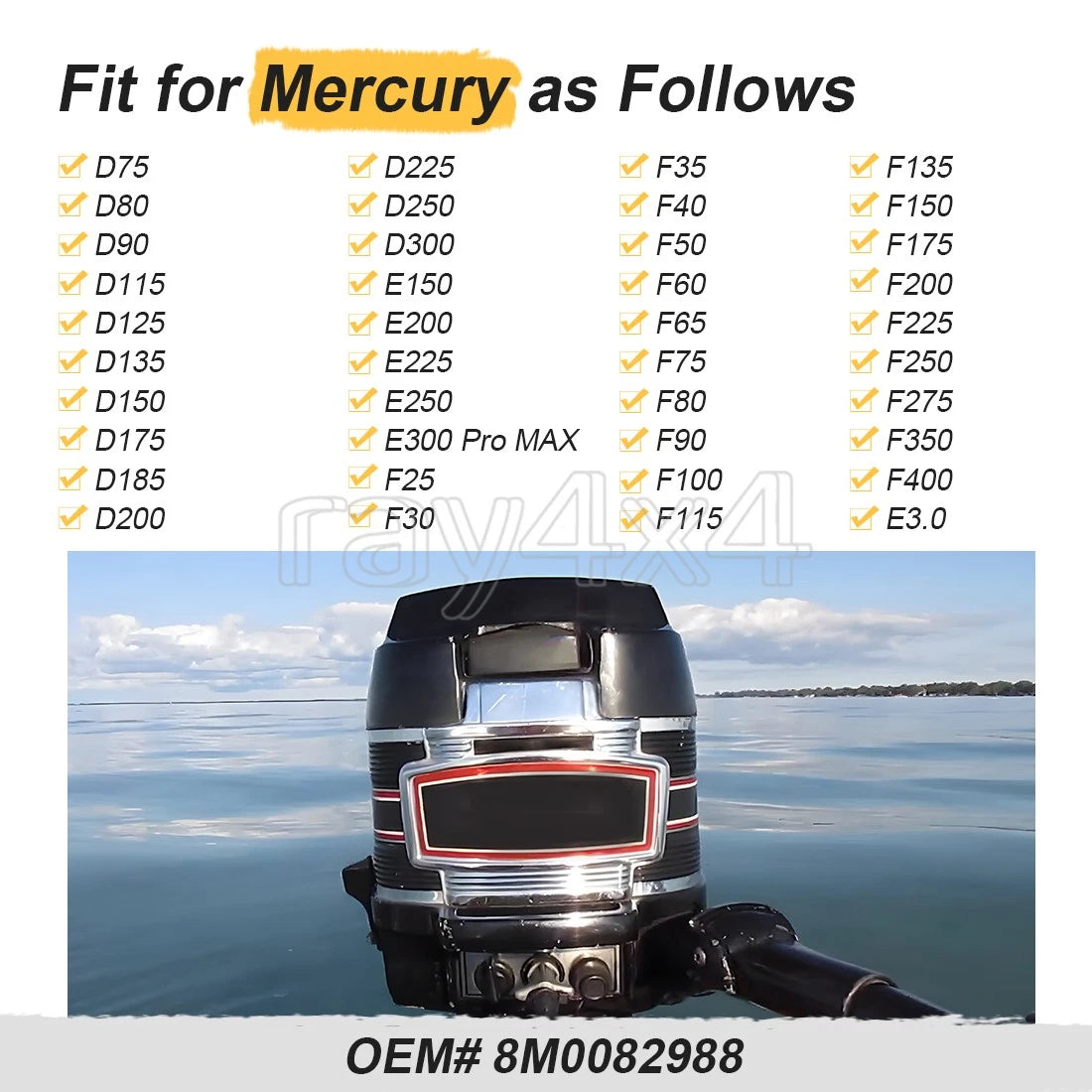 Sensor Assembly for Mercury F175 F200 F225 F250 F275 F350 F400 (150 HP EFI)