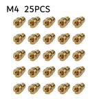 25x M4 Carburetor Jets 55-115 for Puch Maxi/Bing/Hercules (4mm Jet Set)
