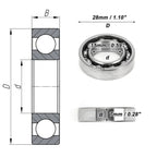 6902 Deep Groove Ball Bearing for Scooter Skateboard Wheel (15x28x7mm)