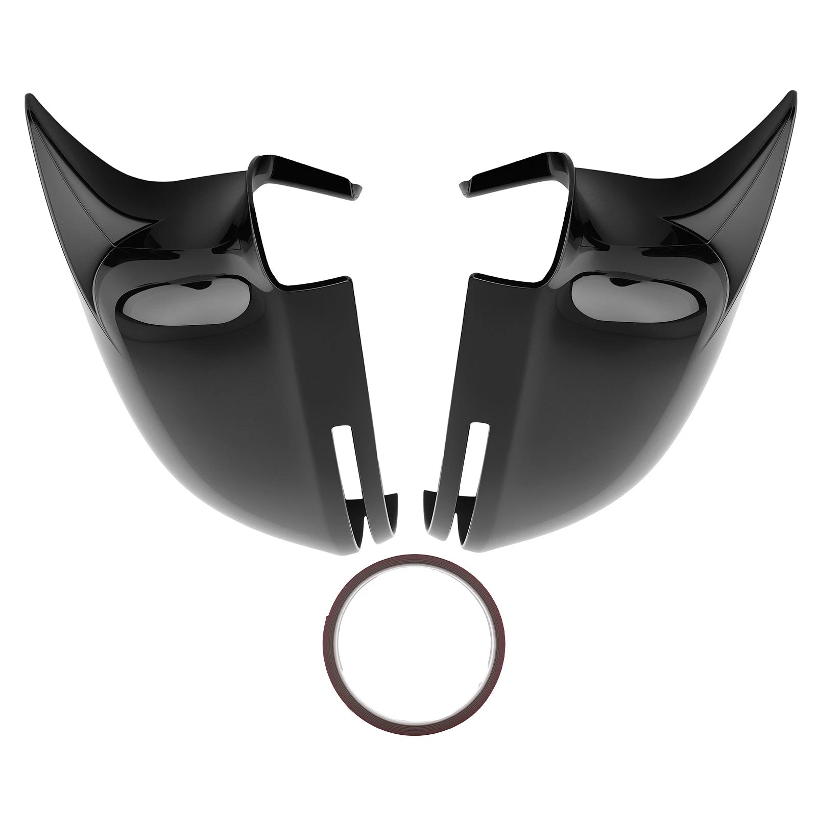 Exterior Mirror Set for Audi A5 S5 A6 S6 RS6 S3 (2009–2012) Black ABS Pair
