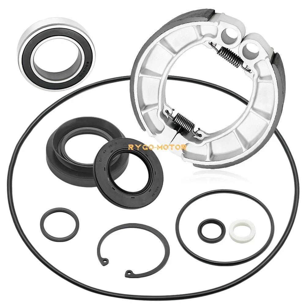 Rear Brake Drum Bearing Seals Kit & Shoes for Honda Rancher 420 (2007–2013)