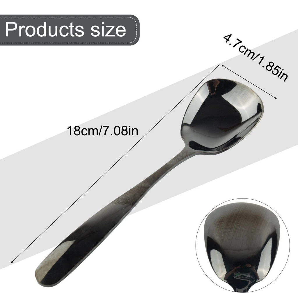 Set of 4 Mirror Polish Large Spoons for Hotels Kitchens