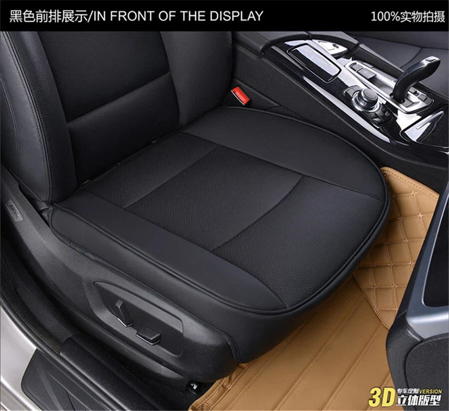 Front Seat Cushion Pad Cover for Sedan Driver - PU Leather