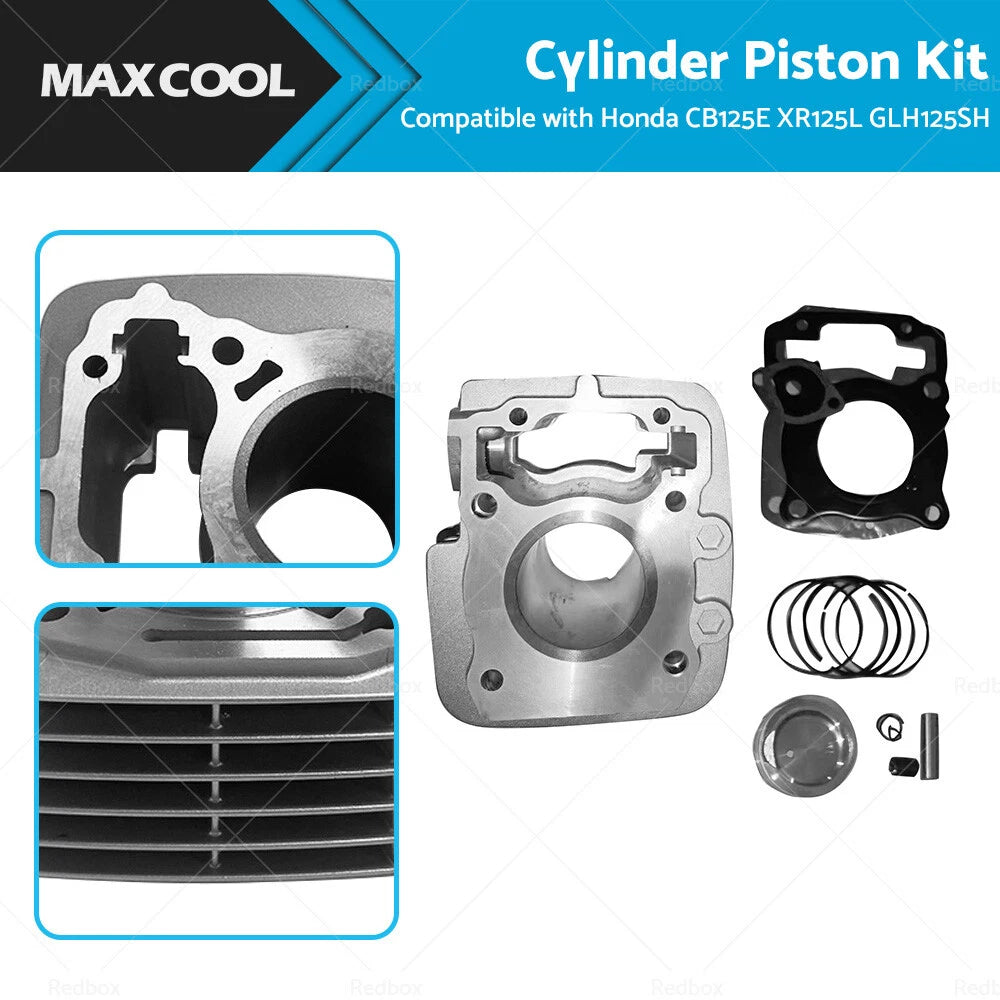 Cylinder Piston Kit for Honda CB125E XR125L (125cc, 52.4mm)