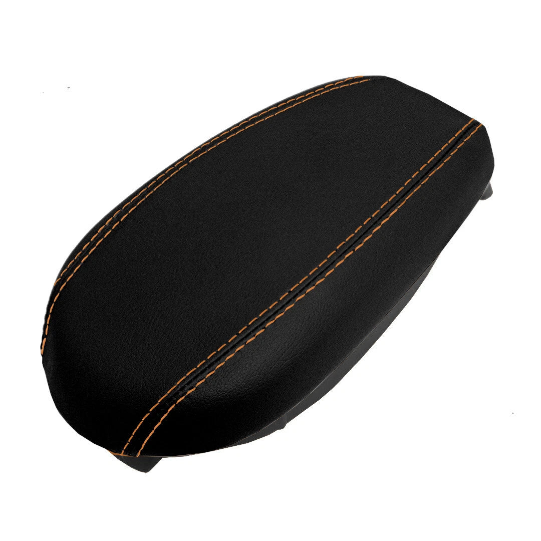 Console Lid Armrest Cover for Hyundai Veloster (2012–2018) Orange Stitch